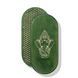 Oval Sadhu Board with bamboo nails Design #132 nail spacing 15 mm 330x150 mm green