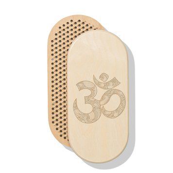 Oval Sadhu board with bamboo nails Design #89, distance between nails 15 mm 330x150 mm white