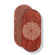 Oval Sadhu board with bamboo nails Design #21 distance between nails 15 mm 330x150 mm red