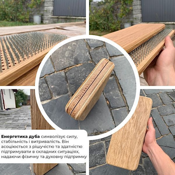 Deska Sadhu Dąb Khmarinka Design |№85| gwoździe są ocynkowane, odległość między gwoździami wynosi 8 mm
