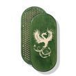 Oval Sadhu board with bamboo nails Design #69, distance between nails 15 mm 330x150 mm green