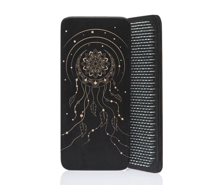 Sadhu board Design Dream Catcher #111 copper nails distance between nails 8 mm black