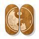 Sadhu board Design #45 in oval shape in oval shape nails galvanized nail spacing 8 mm brown