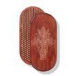 Oval Sadhu board with bamboo nails Design No. 47 distance between nails 15 mm 330x150 mm red