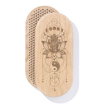 Sadhu Board Oak Oval Design |№261| the nails are galvanized, the distance between the nails is 8 mm