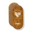 Oval Sadhu board with bamboo nails Design No. 41 distance between nails 15 mm 330x150 mm brown