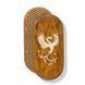 Oval Sadhu board with bamboo nails Design #69, distance between nails 15 mm 330x150 mm brown
