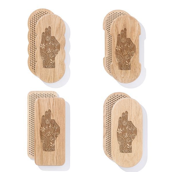 Sadhu Board Oak Violin Design |№144| the nails are galvanized, the distance between the nails is 8 mm