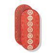 Oval Sadhu board with bamboo nails Design No. 5 distance between nails 15 mm 330x150 mm bright red