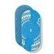 Oval Sadhu board with bamboo nails Design #94, distance between nails 15 mm 330x150 mm blue