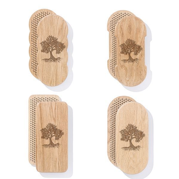 Sadhu board Oak rectangular Design |№128| the nails are galvanized, the distance between the nails is 8 mm