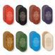 Oval Sadhu board with bamboo nails Design #73, distance between nails 15 mm 330x150 mm bright red