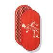 Oval Sadhu Board with bamboo nails Design #123 nail spacing 15 mm 330x150 mm bright red