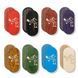 Oval Sadhu Board with bamboo nails Design #123 nail spacing 15 mm 330x150 mm bright red