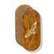 Oval Sadhu board with bamboo nails Design #66, distance between nails 15 mm 330x150 mm brown