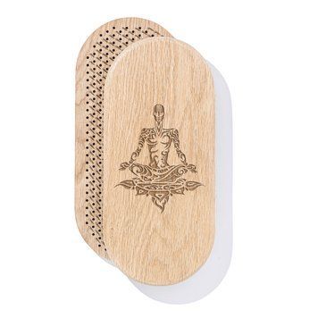 Sadhu Board Oak Oval Design |№127| the nails are galvanized, the distance between the nails is 8 mm