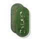 Oval Sadhu board with bamboo nails Design #62, distance between nails 15 mm 330x150 mm green