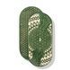 Oval Sadhu board with bamboo nails Design #94, distance between nails 15 mm 330x150 mm green