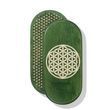 Oval Sadhu board with bamboo nails Design No. 138, distance between nails 15 mm 330x150 mm green