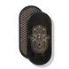 Oval Sadhu board with bamboo nails Design #73, distance between nails 15 mm 330x150 mm black