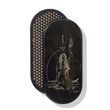 Oval Sadhu board with bamboo nails Design #108, distance between nails 15 mm 330x150 mm black