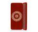 Sadhu Board &laquo;Сонячна Мандала з Зіркою&raquo; |No.280| Zinc-plated 8 mm Bright Red