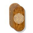 Oval Sadhu board with bamboo nails Design #138 distance between nails 15 mm 330x150 mm brown