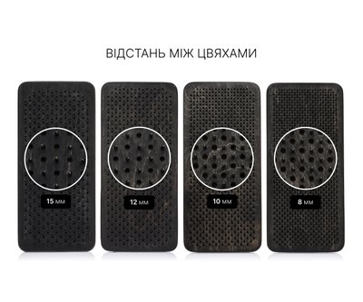 Дошка садху Дизайн Відкривай Світ №74 цвяхи оцинковані відстань між цвяхами 12 мм чорна 74009 фото