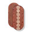 Oval Sadhu board with bamboo nails Design No. 5 distance between nails 15 mm 330x150 mm red