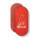 Oval Sadhu Board with bamboo nails Design No. 42, distance between nails 15 mm 330x150 mm bright red