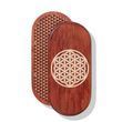 Oval Sadhu Board with bamboo nails Design #138 nail spacing 15 mm 330x150 mm red