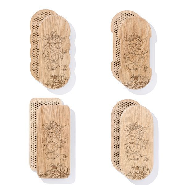 Sadhu board Oak rectangular Design |№60| the nails are galvanized, the distance between the nails is 8 mm