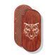 Oval Sadhu board with bamboo nails Design No. 61 distance between nails 15 mm 330x150 mm red