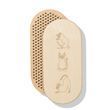 Owalna deska Sadhu z bambusowymi gwoździami Wz&oacute;r #62, rozstaw gwoździ 15 mm 330x150 mm biała