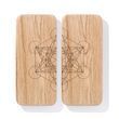 Sadhu board Oak rectangular Design |№243| the nails are galvanized, the distance between the nails is 8 mm