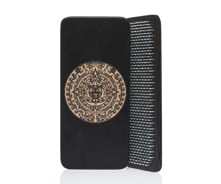 Sadhu board Design Mayan calendar #40 on each board galvanized nails distance between nails 12 mm black