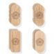 Sadhu Board Oak Oval Design |№37| the nails are galvanized, the distance between the nails is 8 mm