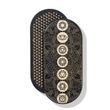 Oval Sadhu board with bamboo nails Design #5, distance between nails 15 mm 330x150 mm black