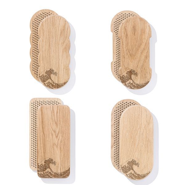 Sadhu board Oak rectangular Design |№226| the nails are galvanized, the distance between the nails is 8 mm