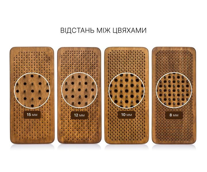 Доска садху Дизайн №193 в овальній формі в овальній формі гвозди оцинкованные расстояние между гвоздями 8 мм черная 200019300001 фото