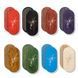 Oval Sadhu board with bamboo nails Design #67, distance between nails 15 mm 330x150 mm bright red