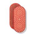 Oval Sadhu board with bamboo nails Design #6, distance between nails 15 mm 330x150 mm bright red