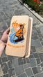 Sadhu board white 8mm copper nails with Monkey design by the artist