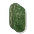 Oval Sadhu board with bamboo nails Design No. 111 distance between nails 15 mm 330x150 mm green