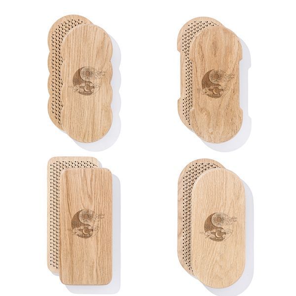 Sadhu board Oak rectangular Design |№198| the nails are galvanized, the distance between the nails is 8 mm