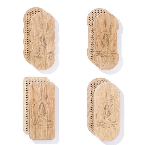 Sadhu Board Oak Violin Design |№108| the nails are galvanized, the distance between the nails is 8 mm