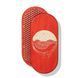 Oval Sadhu board with bamboo nails Design #63, distance between nails 15 mm 330x150 mm bright red