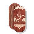 Owalna deska Sadhu z bambusowymi gwoździami Wz&oacute;r #80, rozstaw gwoździ 15 mm 330x150 mm czerwona