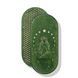 Oval Sadhu Board with bamboo nails Design #109, distance between nails 15 mm 330x150 mm green