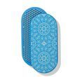 Oval Sadhu board with bamboo nails Design #6, distance between nails 15 mm 330x150 mm blue